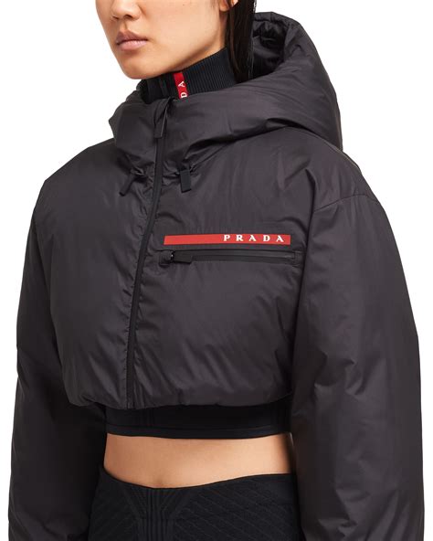 prada puffee|prada cropped puffer.